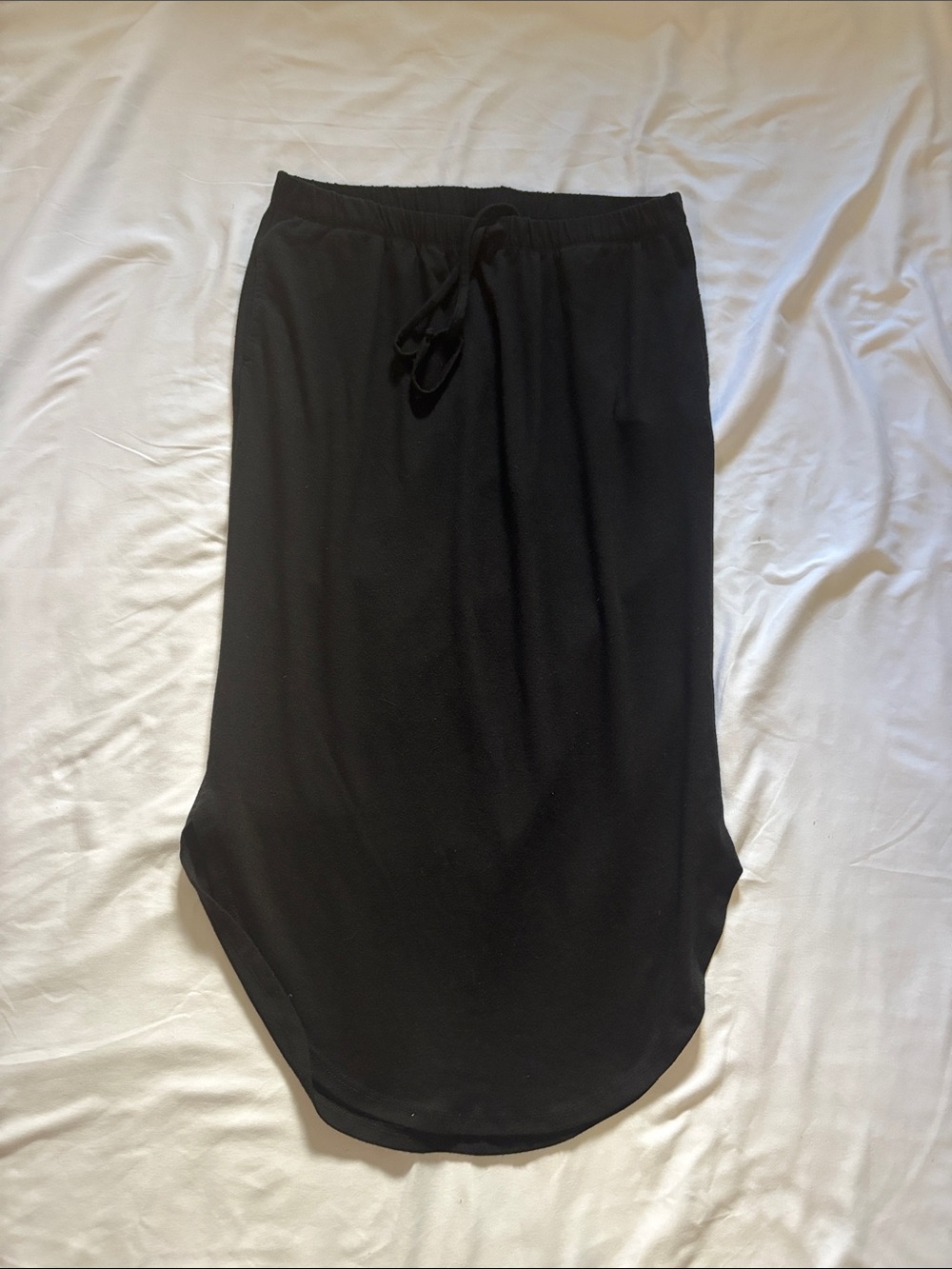Joe Benbasset Black High-Low Drawstring Skirt